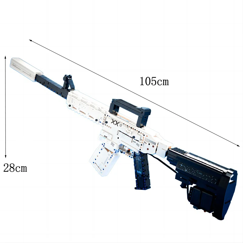 Technical Building Blocks Motor MOC Bricks Assembly Gun M4A1 Model Set Adult Sniper Rifle Toys Kids Birthday Gifts