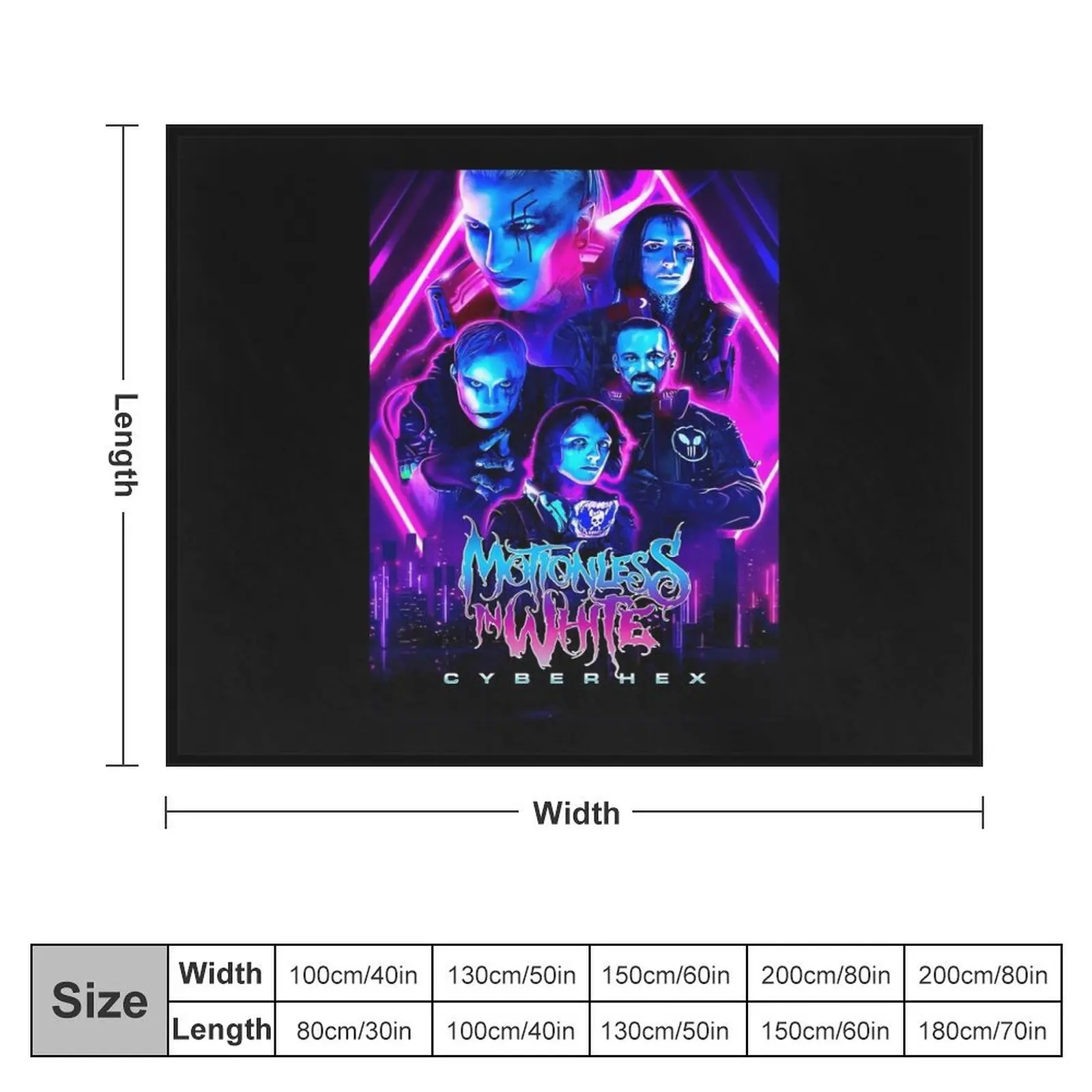 Motionless in white music \t Throw Blanket for babies Sofa Blankets