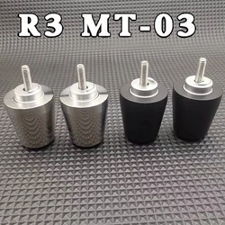 Motorcycle Handlebar End Caps For Yamaha MT03 R3 YZFR3 MT-03 Hand Grip Plugs Handle Bar Ends Weights Slider 304 stainless steel