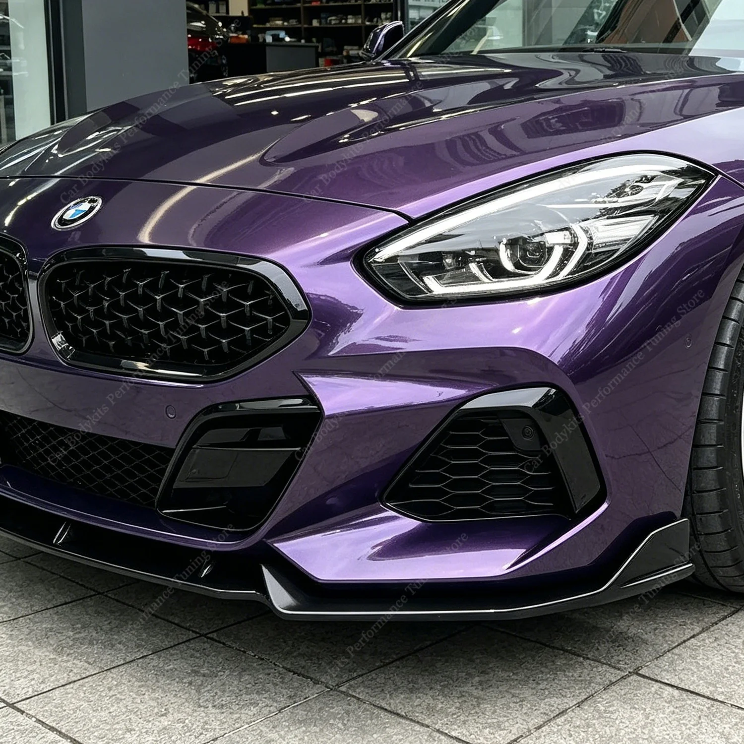 For BMW Z4 G29 M Sport Gloss Black ABS Front Bumper Lip Spoiler Splitter Diffuser Z4 M40i M Pack 2019-2026 Bodykits Tuning