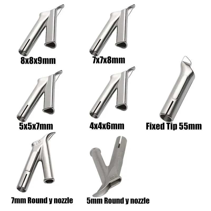 

Welding Nozzles Quick Soldering Nozzle for Thermal Gun Weld Nozzle Hot Air PVC Soldering Tip Titanium Alloy Y Type 5mm / 7mm