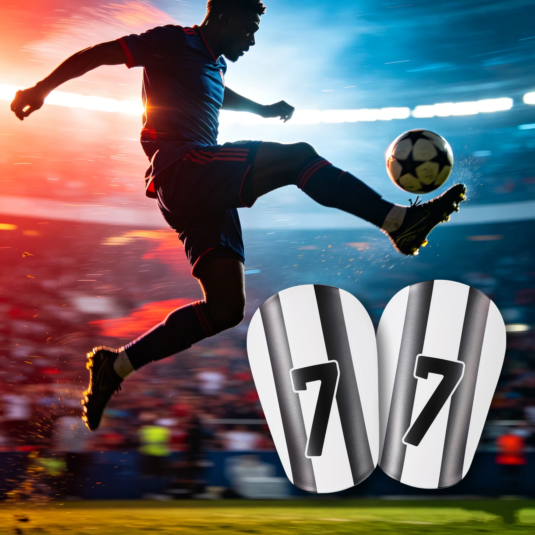 Professional small size football shin guard, mini master board, shin guard with football pattern, small shin guard