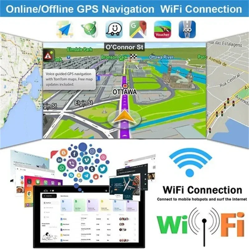 لـ 2006-2011 Honda Civic Android 14 نظام ملاحة داخل السيارة 10 بوصة نظام مدمج مع CarPlay Android Auto/2+32G #6