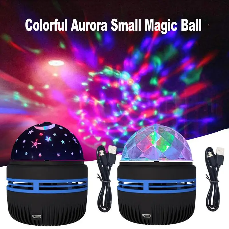 LED Stage Disco Light Rotating DJ Ball Strobe Remote Sound Control Magic Dance Car RGB Christmas Gift Party Club Laser Show Lamp