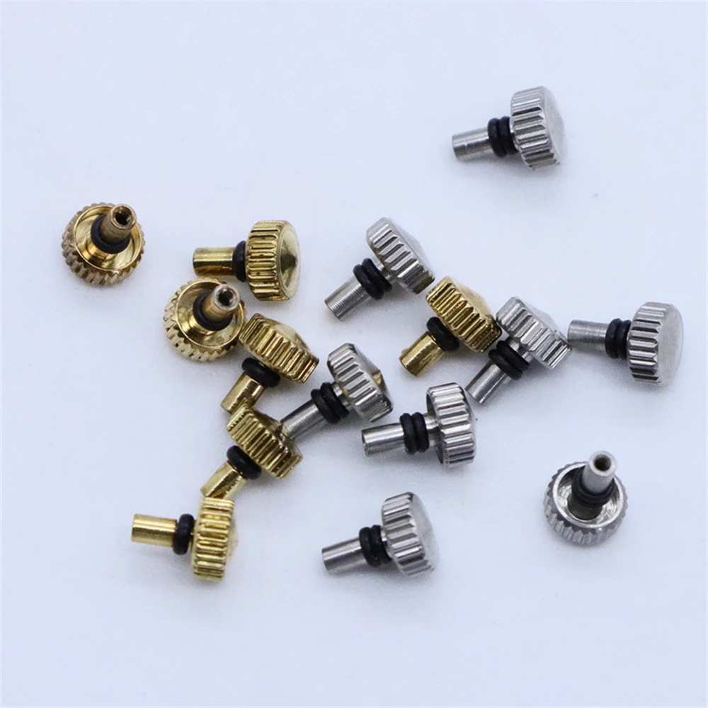 

5 PCS/Set Watch Crown Steel Watch Handle Head Stem For 46941 46943 Movement Crown Watch Tools Repair Accessories