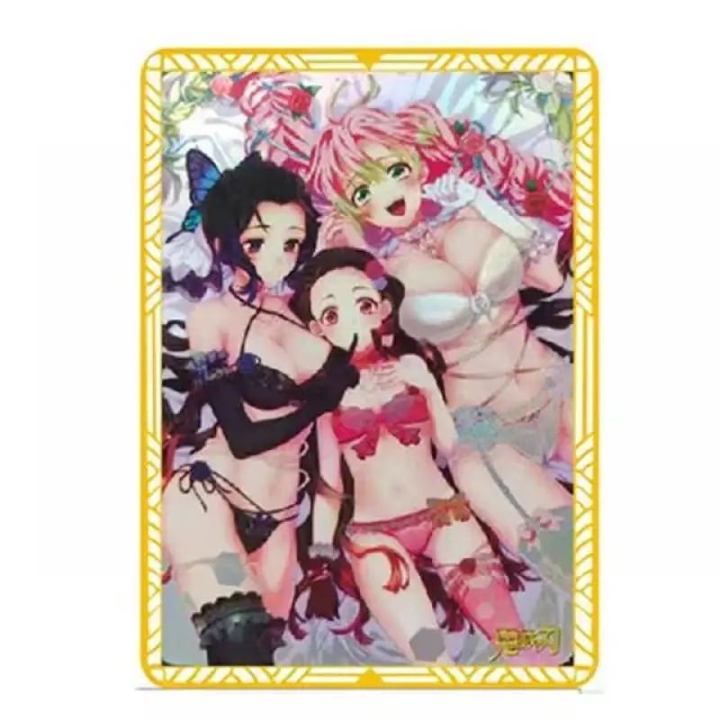 Anime Re:life In A Different World From Zero Metal Card Anime Characters Rem Ram Kanroji Mitsuri Kochou Shinobu Collection Card