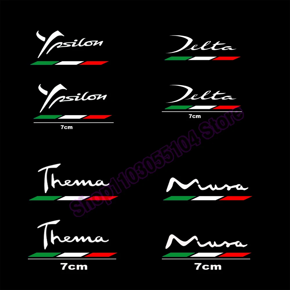 2pcs Car body sticker For Lancia Ypsilon Musa Voyager Thema Delta Voyager Auto Accessories