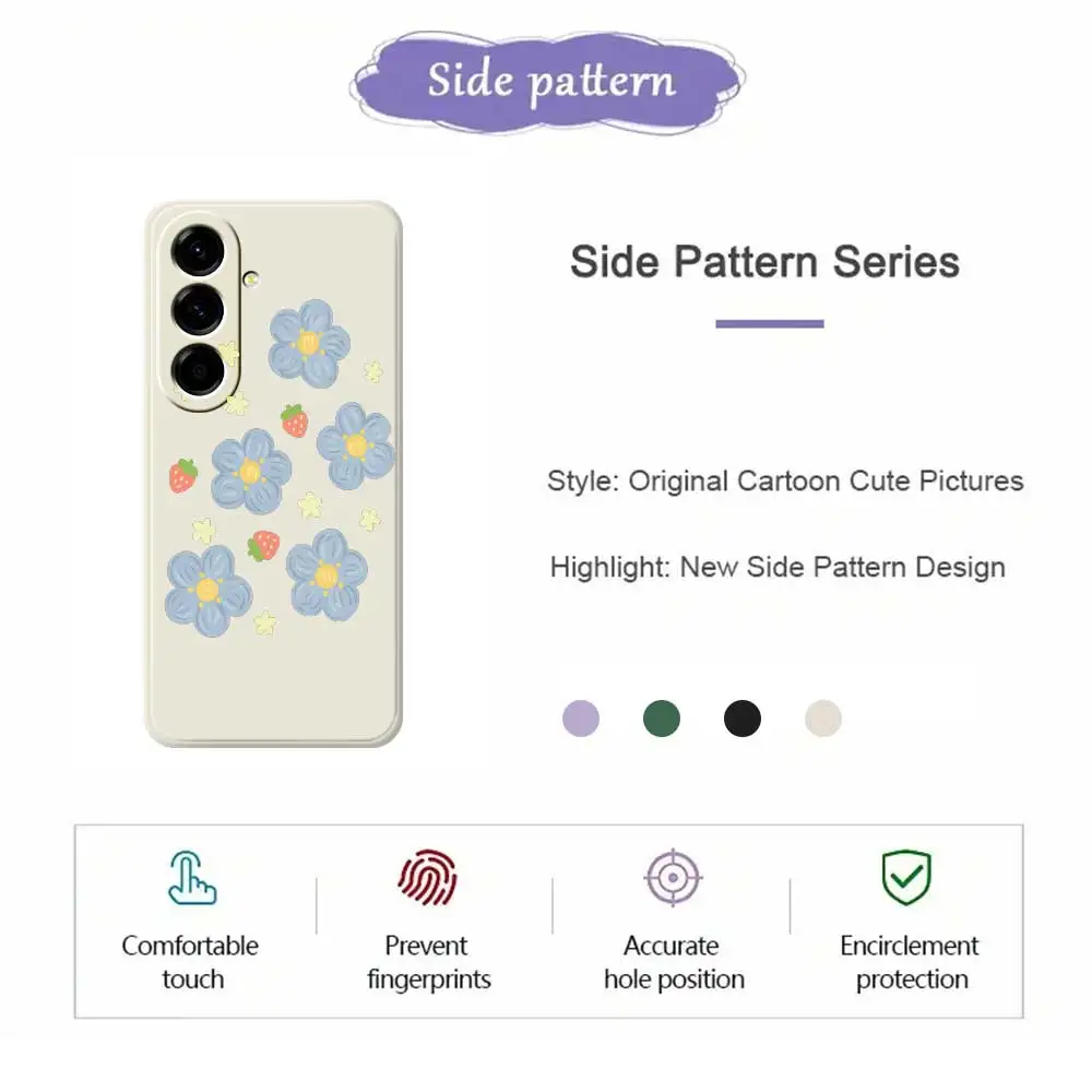 Small Fresh Flower Phone Case For Samsung Galaxy A56 A32 A23 A22 5G A32 A23 4G A55 A54 A53 A52 A51 A35 A34 A31 A25 Soft Cover