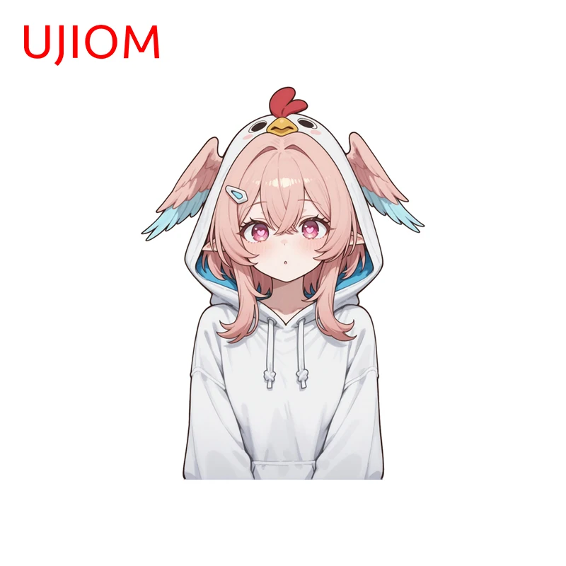 UJIOM Lovely Linnea Genshin Impact Wall Sticker Premium Eye Catching Design Sunscreen Graffiti Decal Game Room Decoration