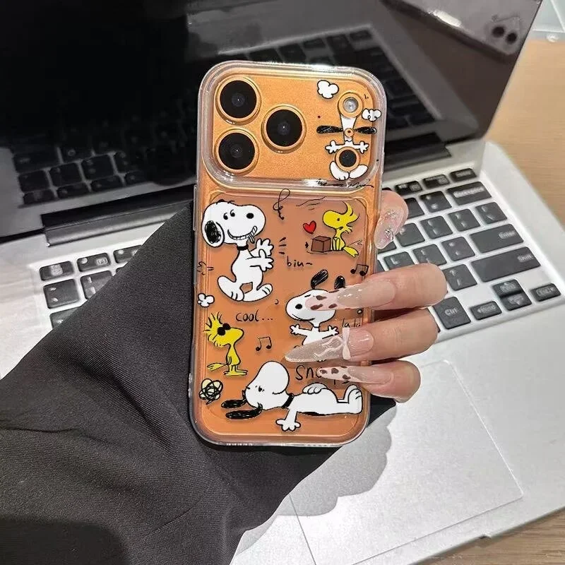 Fashion Snoopy Phone Case For OPPO Reno 14F 13F 11F 12F 9 10 11 12 13 14 Pro Plus 6Z 5Z 7Z 8Z 8T 5 6 7 8 Pro Soft Clear Cover