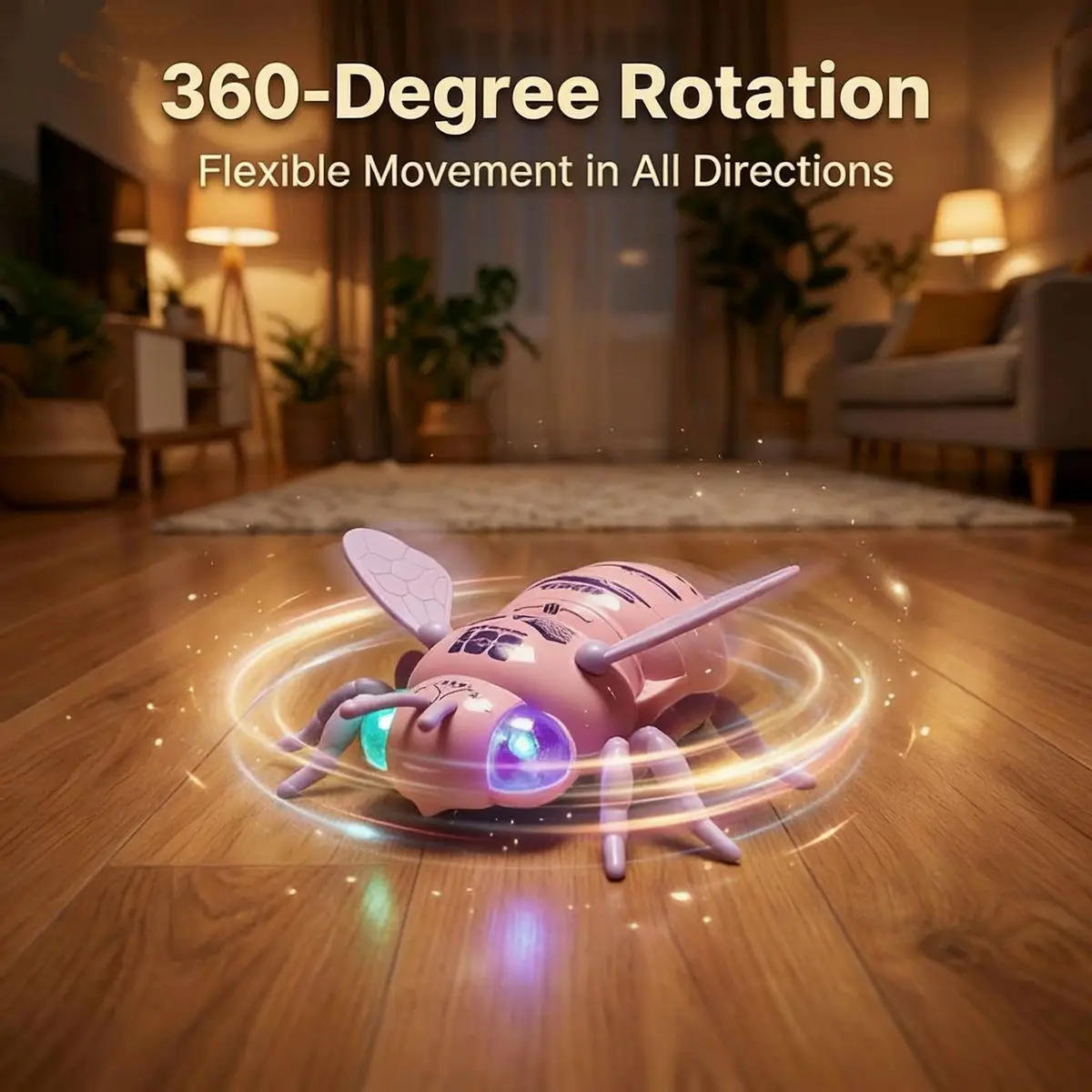 RC simulation bee wall station wagon, light tracking infrared car with precise steering and Type-C charging, boy's gift