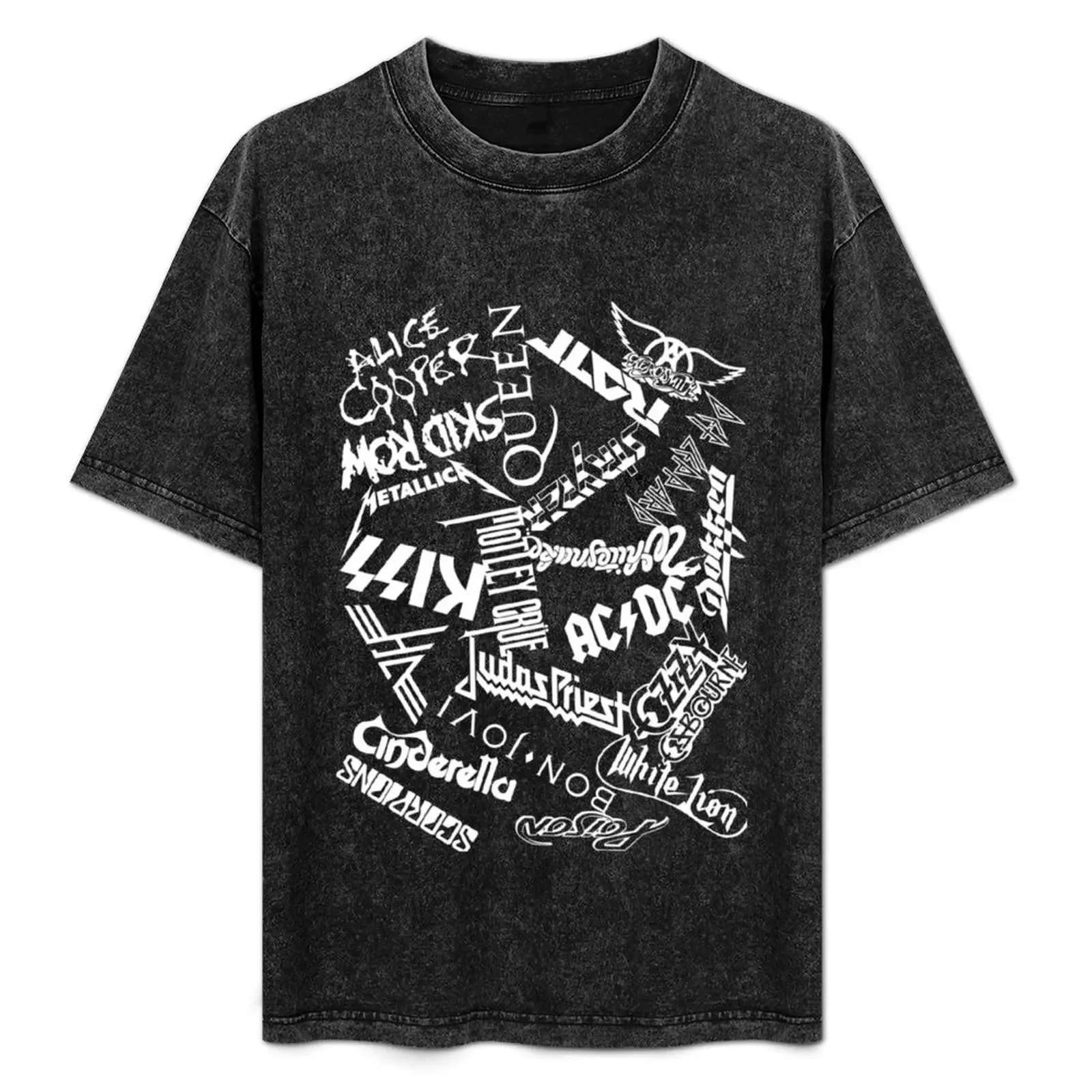 

80's Hair Bands T-Shirt anime clothes man t shirt Luxury man mens designer clothes