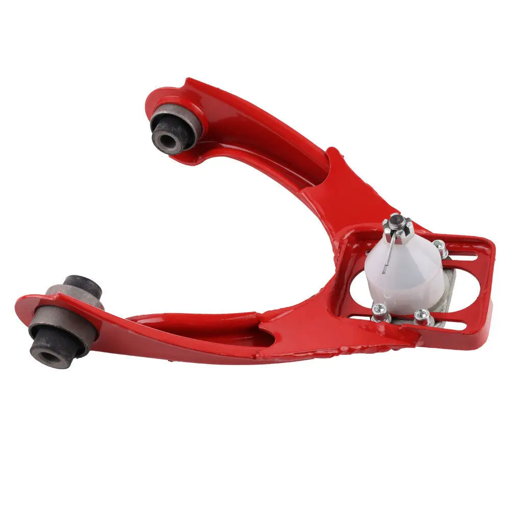 Red Pair Adjustable Front Upper Control Camber A-Arms  Suspension Kit for Honda Civic EG EK 96-00 Drift Racing Performance