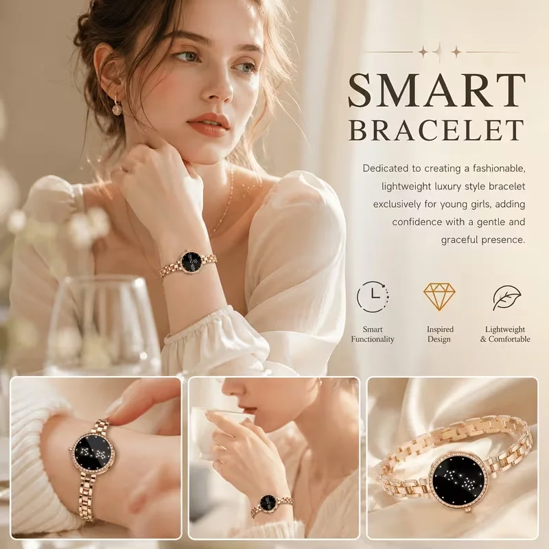 2026 Fashion Upgrade Smart Bracelet Lightweight Sports Band Fitness Women Health Tracke Message Reminder Women Smart Watch Gift