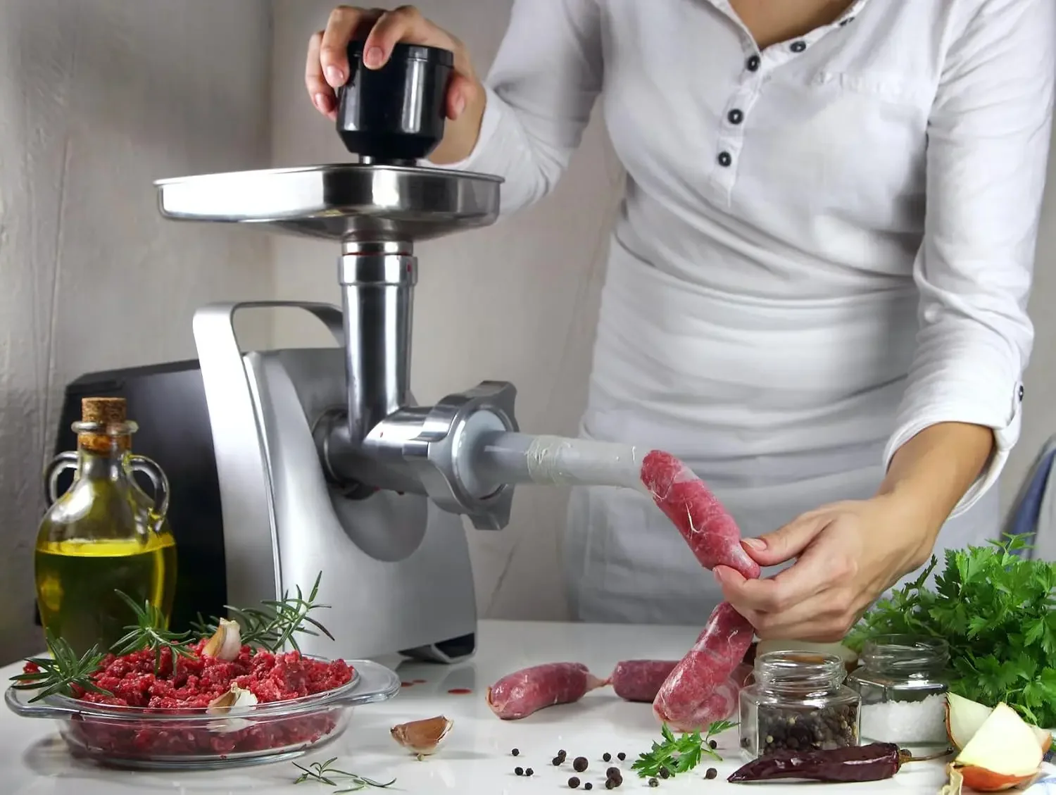 Stainless Steel Sausage Filling Tool, Small Sausage Tube, Funnel Mouth, Large Horn Mouth, Meat Grinder Accessories view 4