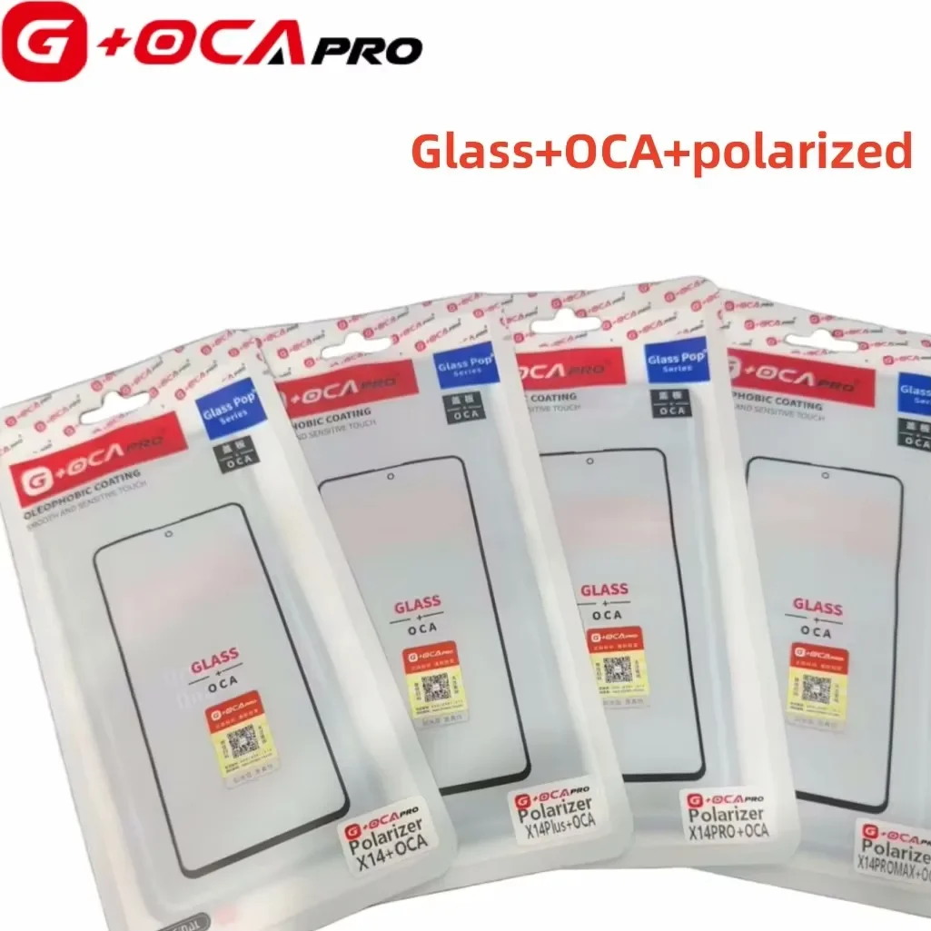 5pcs G+OCA Pro Glass+OCA+Polarizer installed For IP X XS Max XR 11 12 13 14 15 16 Pro Max/Plus LCD Screen Touch Glass Repair