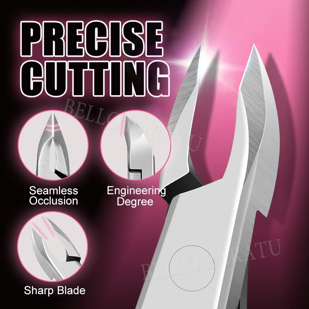 1 szt. Obcinacz do skórek ze stali nierdzewnej z ostrymi ostrzami, nożyczki do skórek, narzędzia do manicure, narzędzia do pielęgnacji paznokci