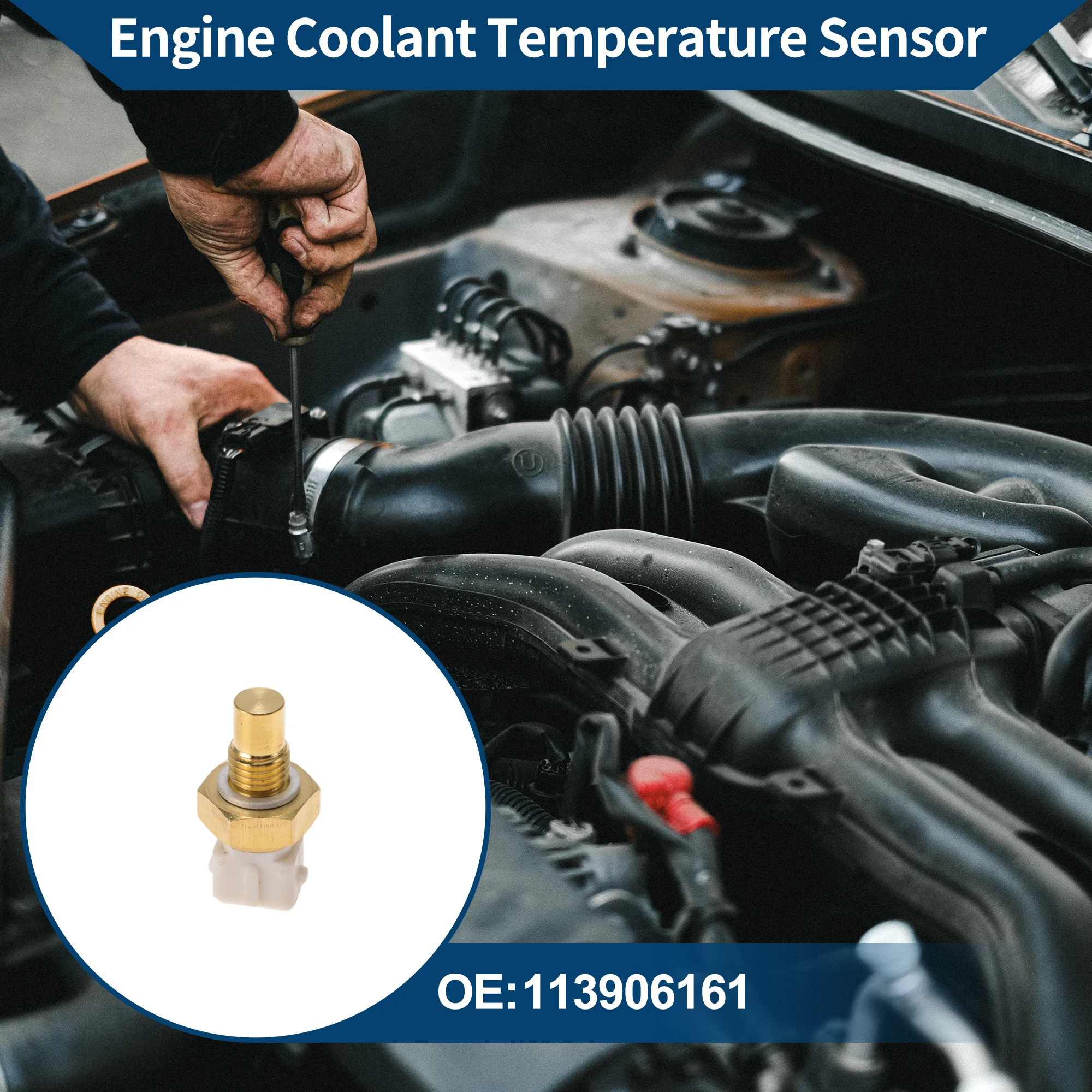 Sensore temperatura liquido di raffreddamento motore Motoforti n. 113906161 per Buick Regal 2008-2017