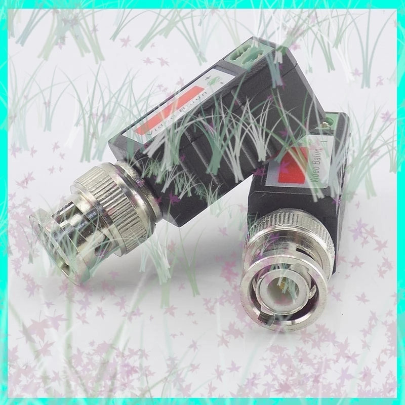 1/5/10pair BNC Male Coax Twisted Cat5 CCTV BNC Passive Video Balun Transceiver Camera UTP Cable Coaxial Adapter for CCTV Camera