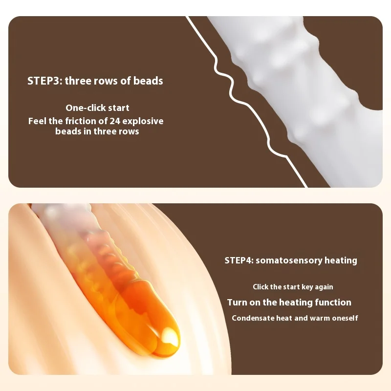 تلسكوبي الكرة تحمل تدوير هزاز سخان G-بقعة الاهتزاز دسار مص اللسان الجنس لعب للنساء الإناث #6