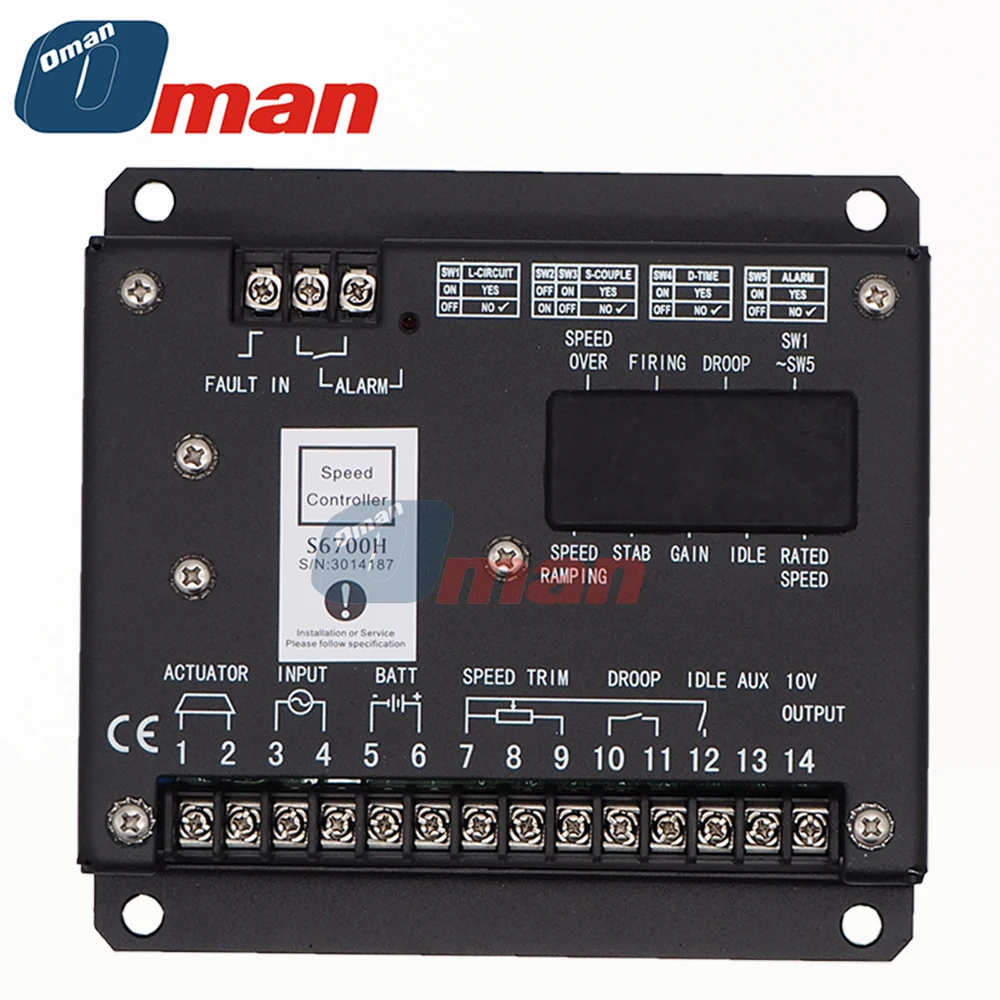 

Free Shipping Fast Delivery S6700H Diesel Generator Speed Control Board S6700E