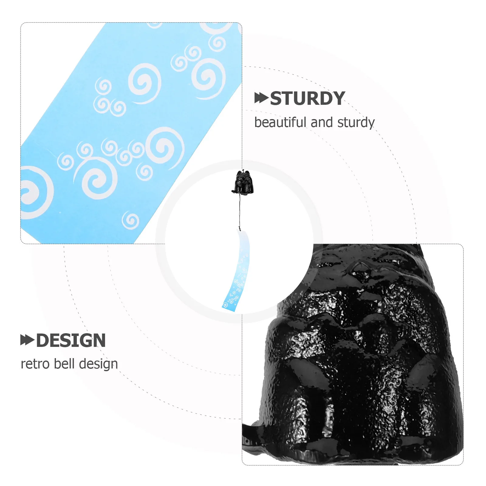 

Retro Metal Wind Chimes Garden Decor Craft Bell Hanging Outdoor Ornament Pendant for Balcony