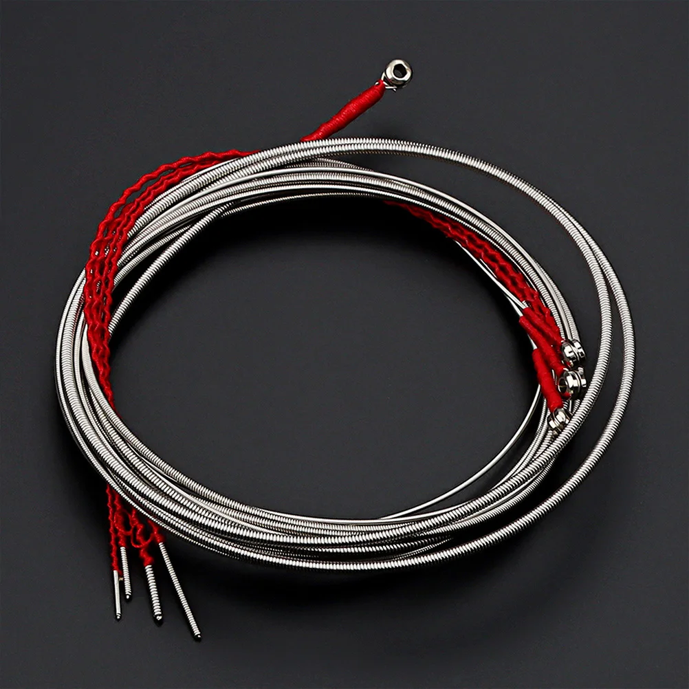 4Pcs Metal Bass Strings Set for 4-String Acoustic Bass Guitar Long Life Span Reliable Tuning Stability String Replacements