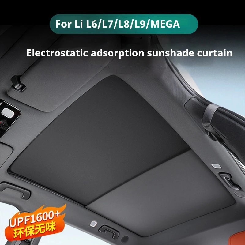

For Li Auto L6 L7 L8 L9 MEGA ONE Panoramic Roof Sunshade Clip On Sunshade Heat Insulation Interior Accessories