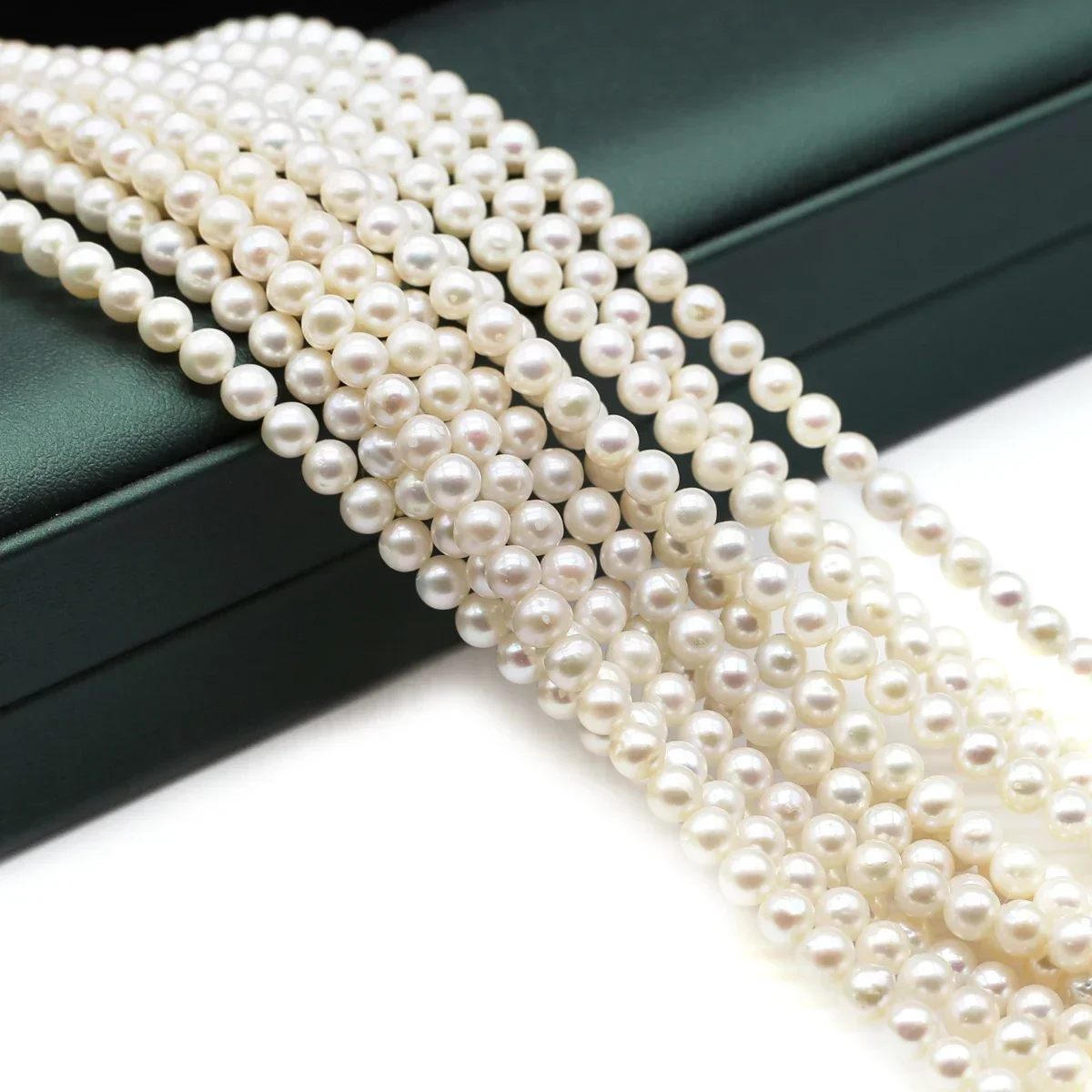 

Round Pearl Natural Freshwater Pearl 4-5mm For Jewelry Making DIY Bracelet Earrings Necklace Accessory