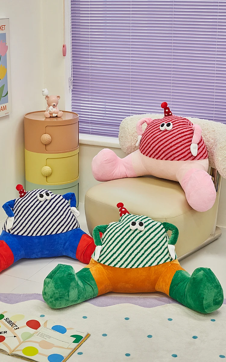 

Creative Monster Doll Leisure Pillow Minimalist Office Sitting, Waist Backrest, Small Unit Lunch Cushion