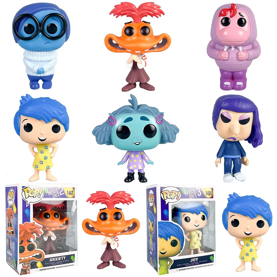 2024 Inside Out POP Cute Vinyl 10cm Figure Model Toy Gifts Figure Statue Model Doll Collection Ornament Room Decoration Toy Gift