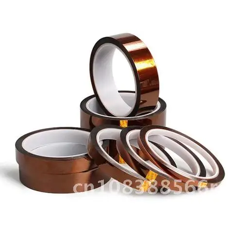 

Polyimide Tape 30M Length 1Pc Width 3/5/6/8/10/12/15/18/20/25/30mm Heat Resistant High Temperature Adhesive Insulation Kap Tape