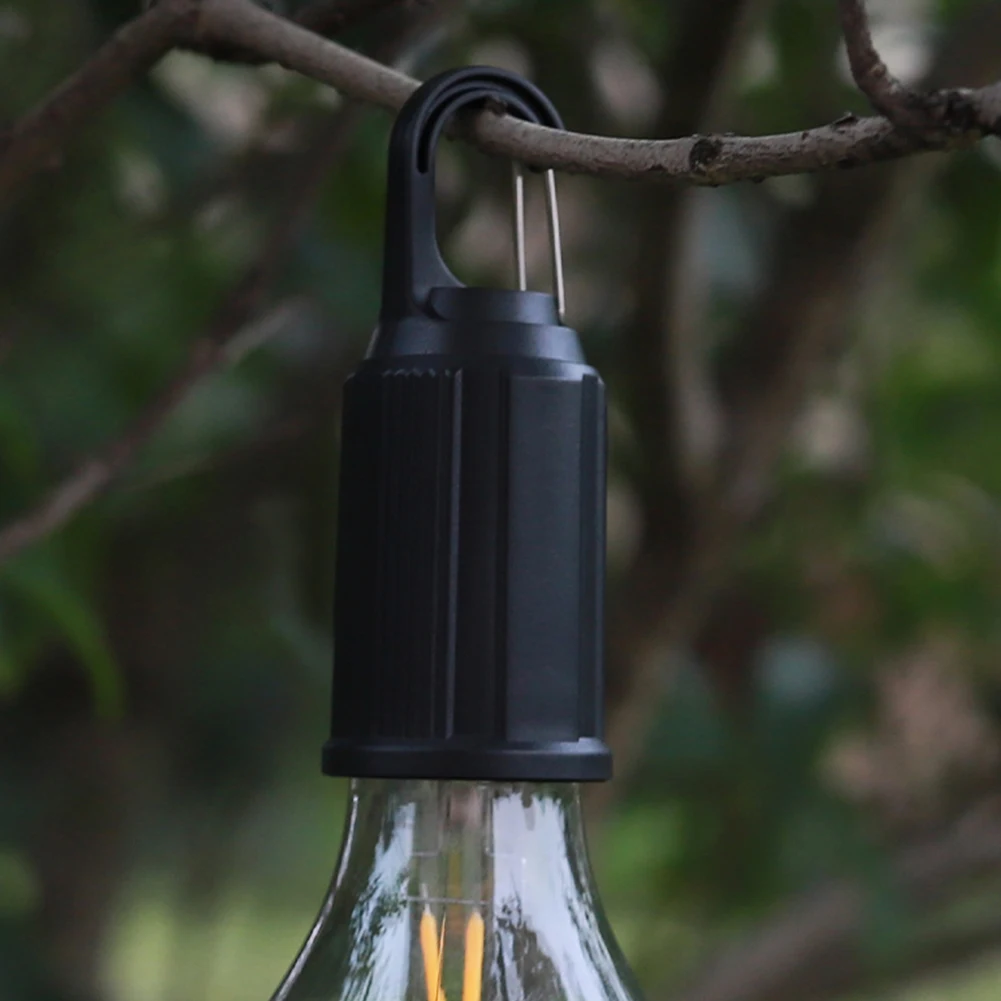 Luz LED de Camping de 100LM, luz decorativa de 400mAh, tipo C, recargable por USB, resistente al agua con gancho, 3 modos de iluminación exterior
