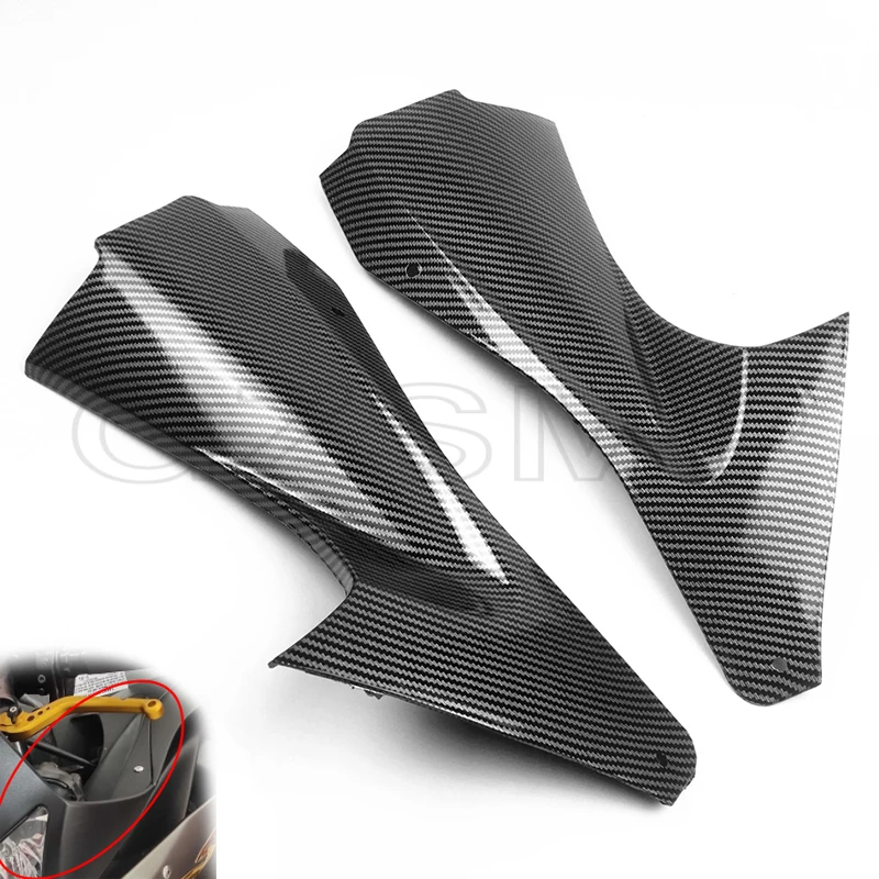 

Motorcycle Fairing Carbon Fiber Pattern Air Duct Side Cover ABS Plastic Fit for Yamaha YZF R6 2006 2007 06 07