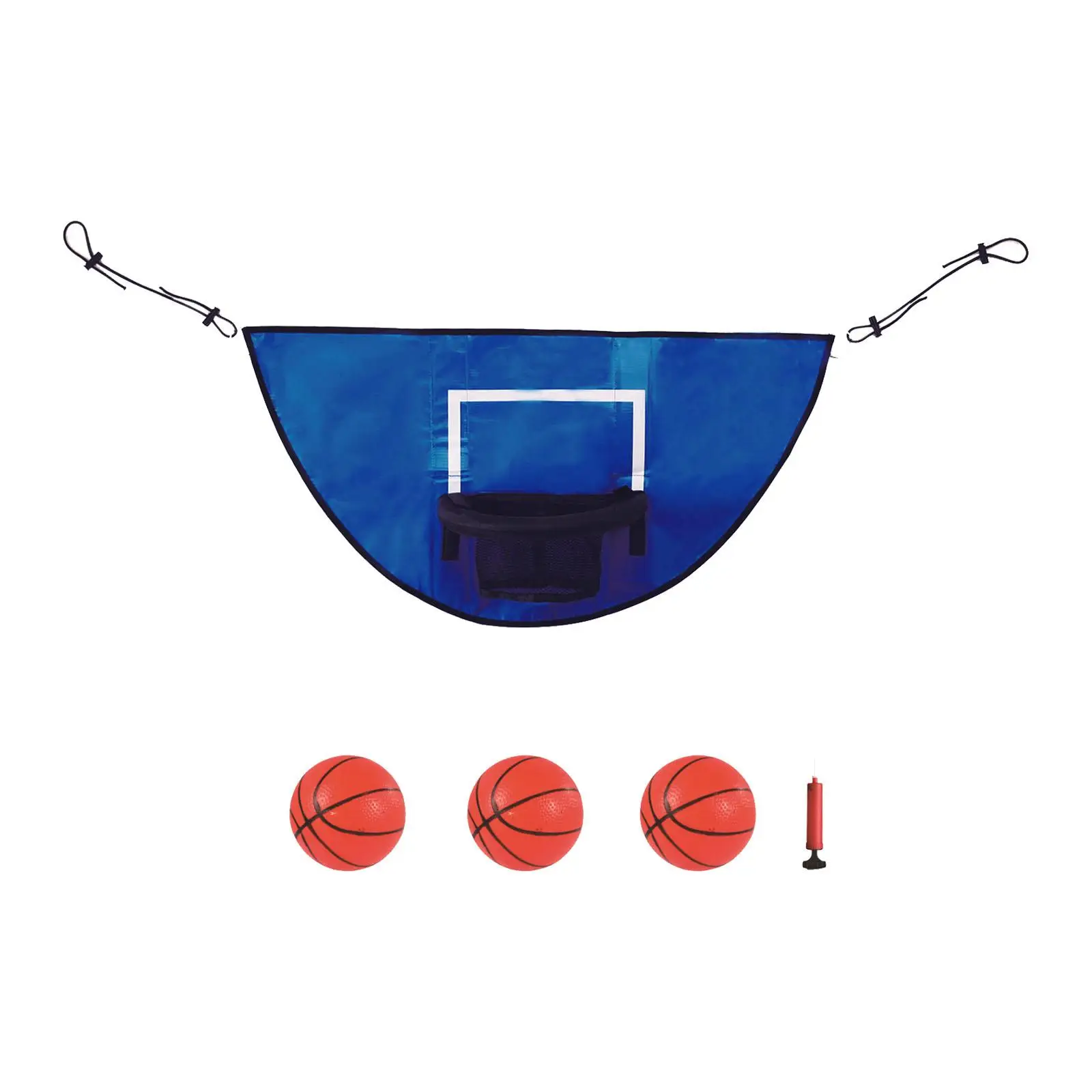 

Mini Trampoline Basketball Hoop for Kids with Pump, Ball Goal Game Kids Outside Sports Toys Trampoline Accessory for All Ages