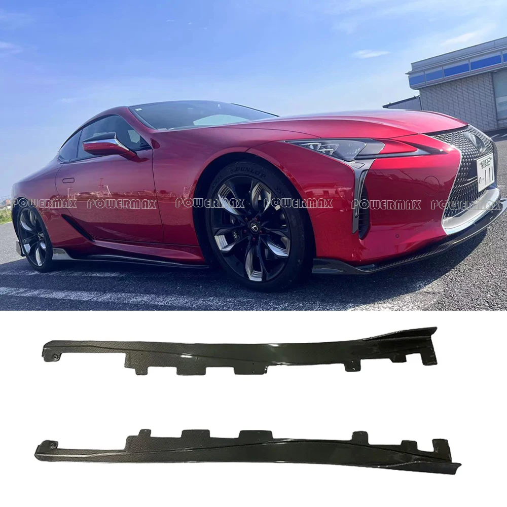 Carbon Fiber Side Skirts Fit For Lexus Lc500 Lc500h Body Kit