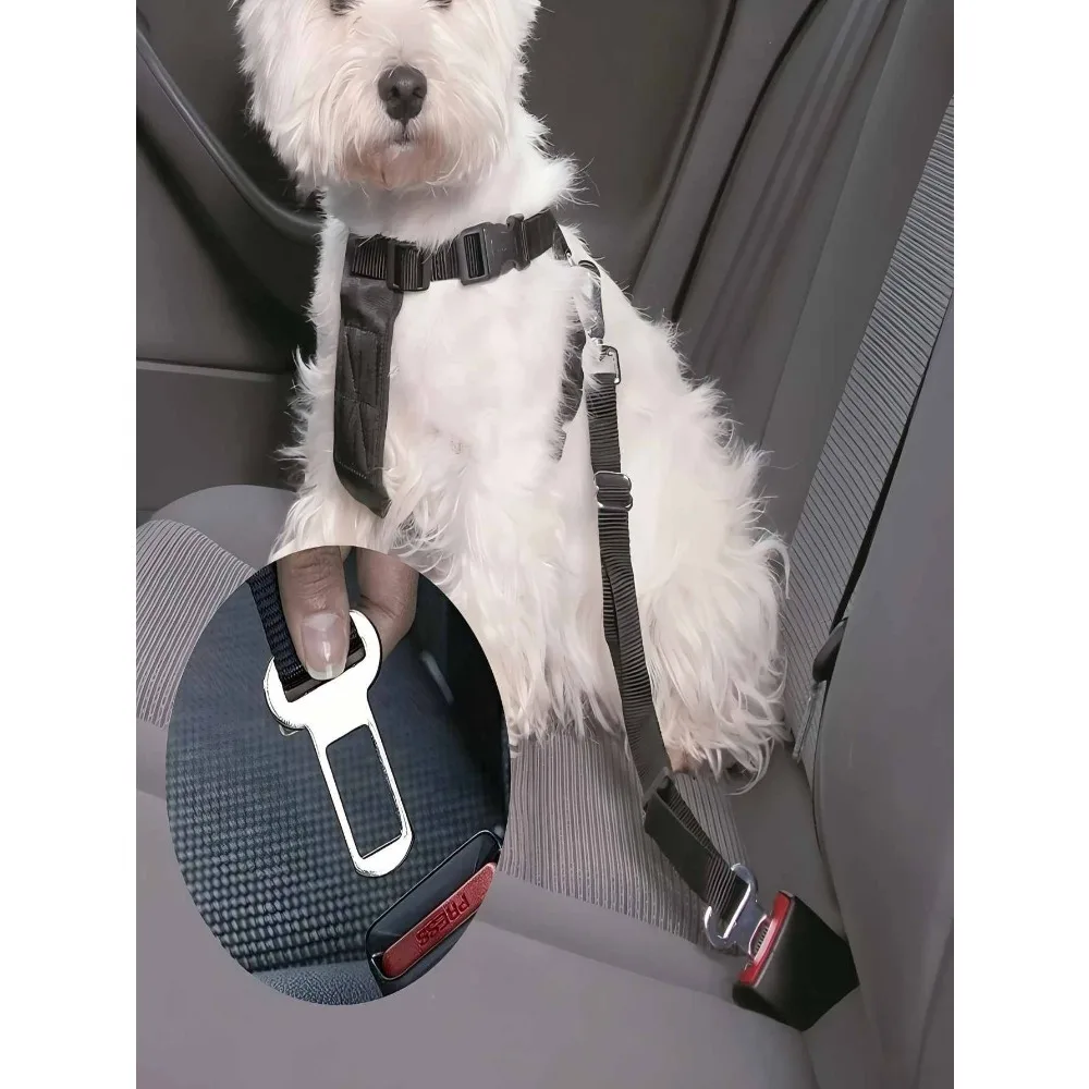 2/4/8 Stück Haustier-Sicherheitsgurtadapter aus Metall, kompatibel mit LKW und Auto, Sicherheitsgurt-Clip für Hunde, Reisezubehör – Detail 6