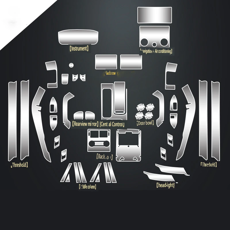 

Tpu Transparent Film for 18-22 Land Rover Range Rover Sports Version Car Interior Sticker Console Dashboard Screen Accessories