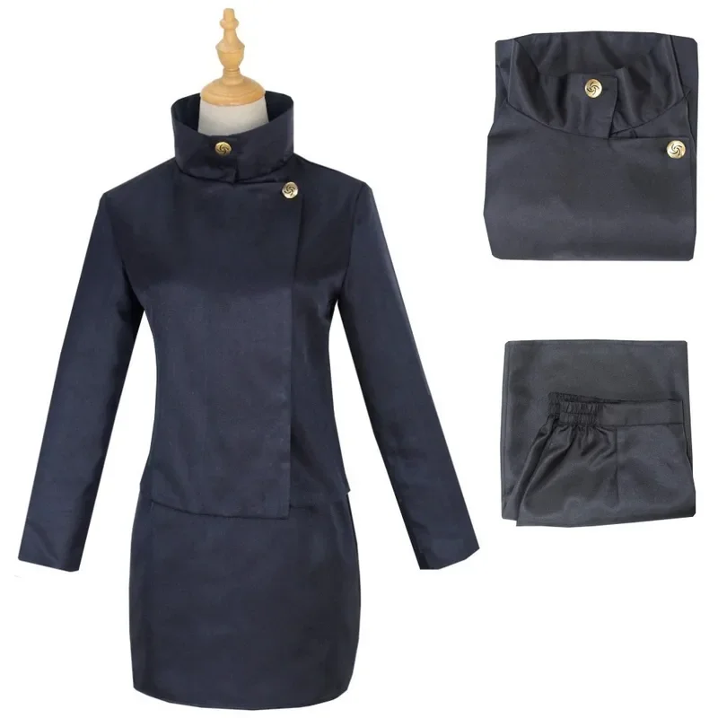 ZA01 Anime Jujutsu-Kaisen Geto Suguru Cosplay Costume High School Ieiri Shoko Cos Costume Uniform Black Suit Halloween for MZa0@