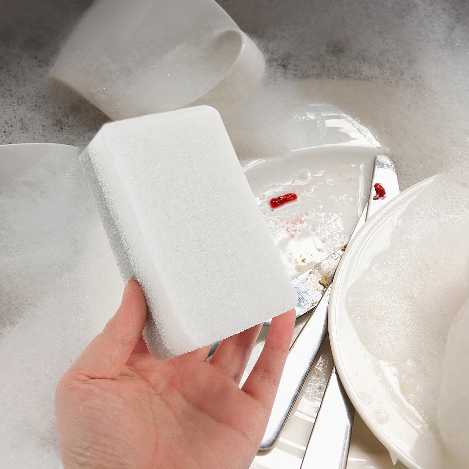 

10Pcs Cleaning Sponges Kitchen Dish Sponge Set for Scrubbing Bowls Walls Tables Efficient Household Cleaning Tools Reusable