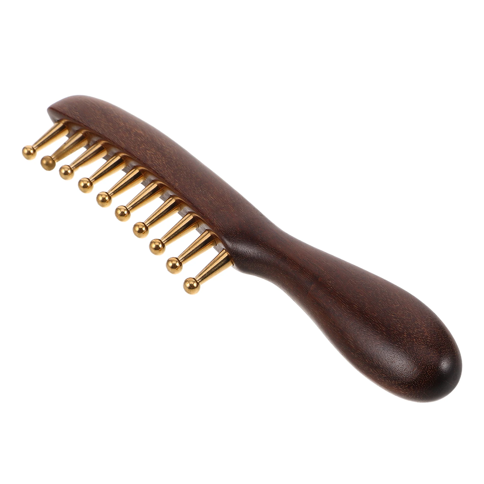 

High-end Boutique Comb Golden Silk Sandalwood Massage Cloth Hair Scalp Massager