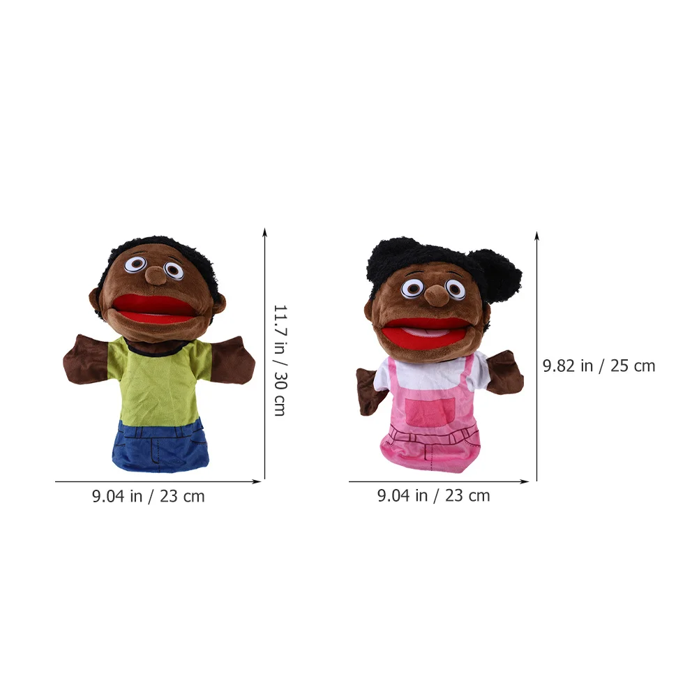 

2Pcs Family Hand Puppets Cute Cartoon Figure Puppet for Educational Interactive Story Telling Family Hand Puppet