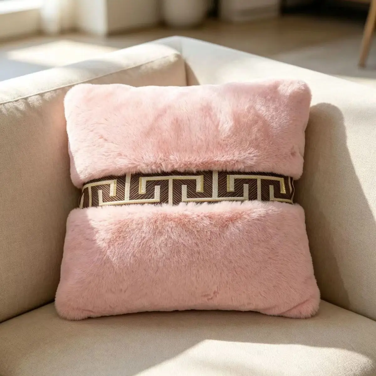 French Light Luxury Throw Pillow Cushion for Living Room Sofa Removable Cover Home Decor Minimalist Style