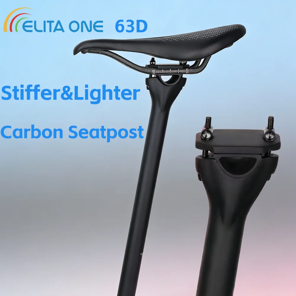 

MTB Carbon Fiber Seat Post 27.2/30.9/31.6mm Road Bike Seatpost Suitable for carbon rail saddle UD Matte Bicycle Parts