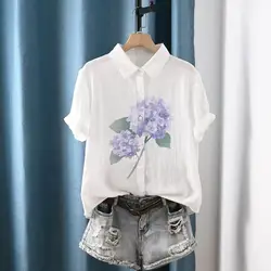 Mori kei fashion sweet cotton lace embroidery shirts long sleeve blouses lolita cute clothes autumn 2024 women's clothing