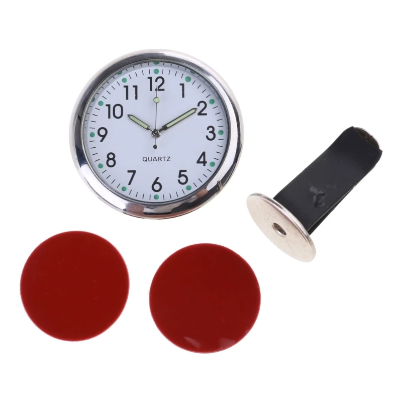 H8H8 Modern Car Dashboard Clock Convenient Car Clock Bright Vehicle Dashboard Clock