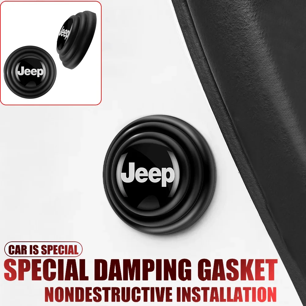 

8/12Pcs Car Door Shock Absorbing Pads Noise Reduction Gasket Automotive Interior Accessories for Jeep Wrangler Grand Cherokee Co