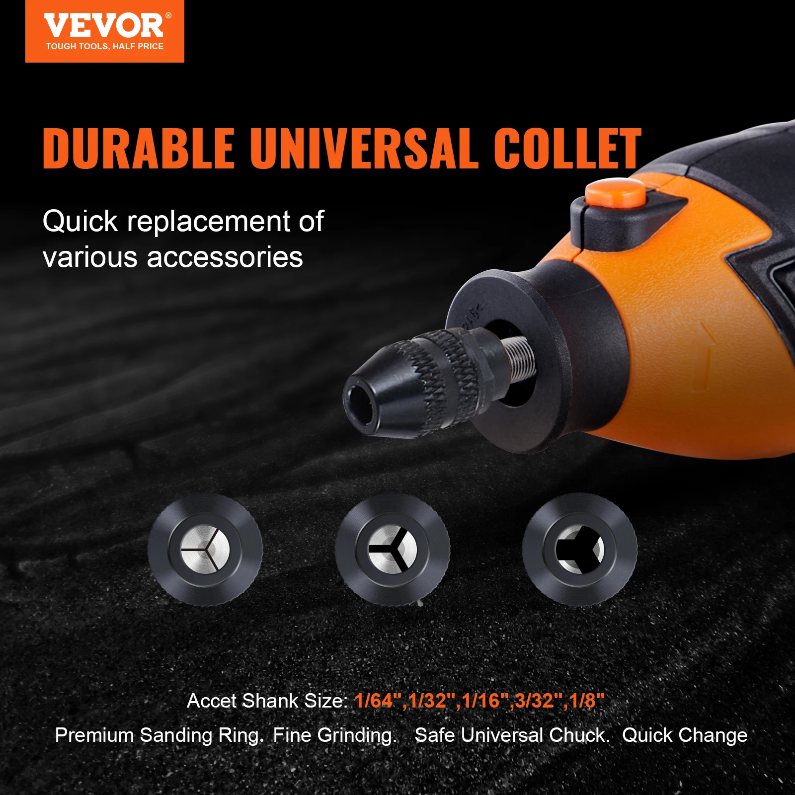 ชุดไขควงไฟฟ้า vevor ปากกาแกะสลักเครื่องบดเครื่องเจาะขนาดเล็ก8000-35000รอบต่อนาทีเครื่องขัดความเร็วแปรผันสำหรับขัดทราย