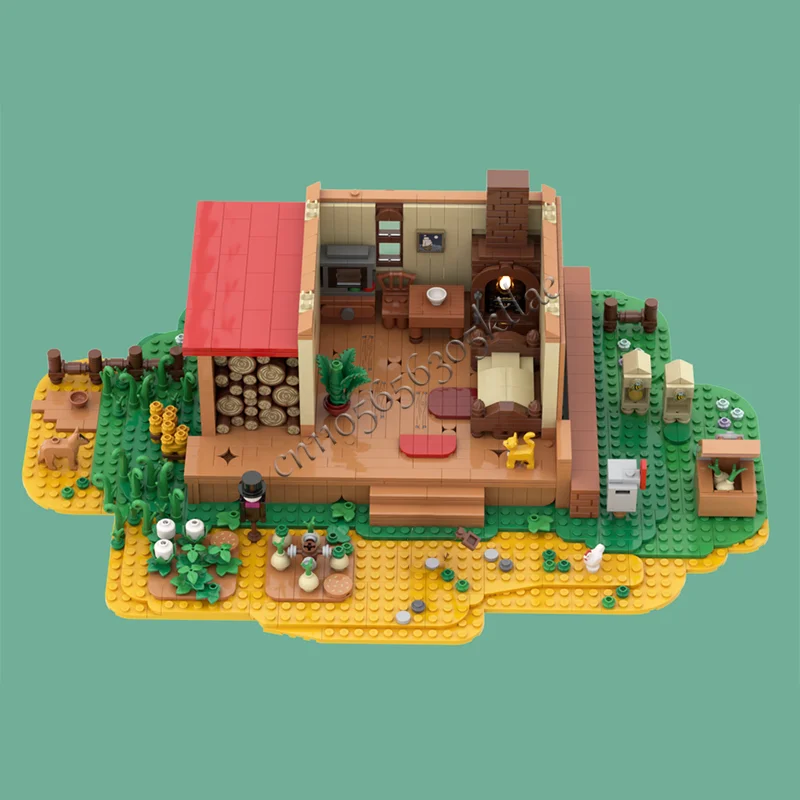 Nuovo 2055 PCS MOC Personalizzato Stardew Valley Farm Street View Modello di edificio FAI DA TE Puzzle Tecnologia Assemblaggio Creativo Giocattoli Per Bambini Regali