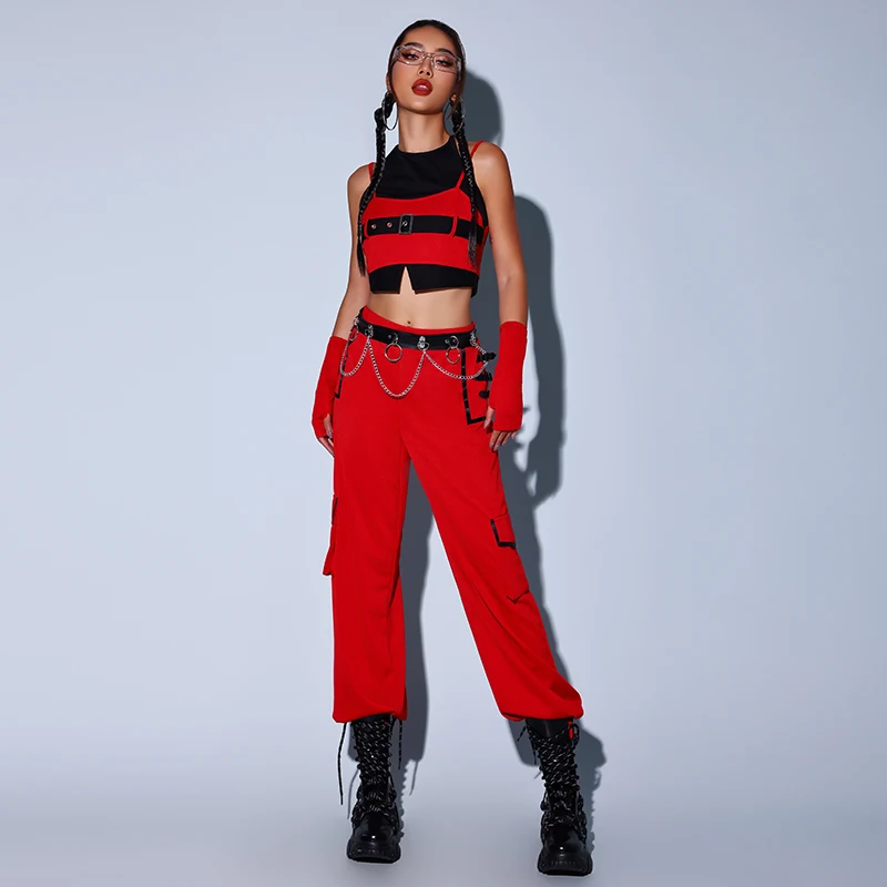 Modern Hip Hop Dans Kostuum Vrouwen Chinese Stijl Jazz Prestaties Kleding Volwassen Sexy Rave Outfit Singer Stadium Kostuum BL5267